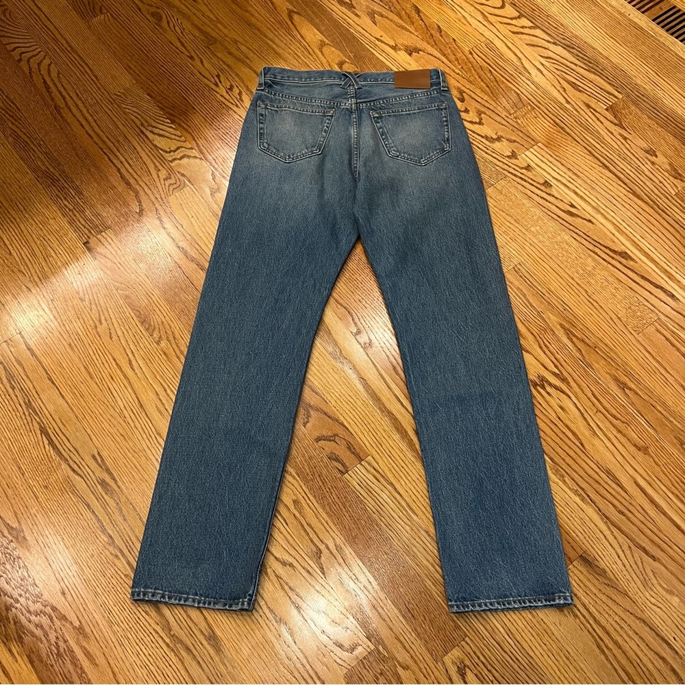 NEW Alex Mill AM Original 5 Pocket Mid Rise Straight Vintage Medium Indigo 30 - Picture 4 of 9